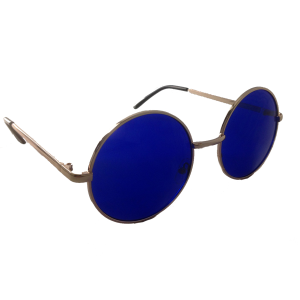 Lennon-Sonnenbrille mit blauen Gläsern - sunlooper.ch - billede 2