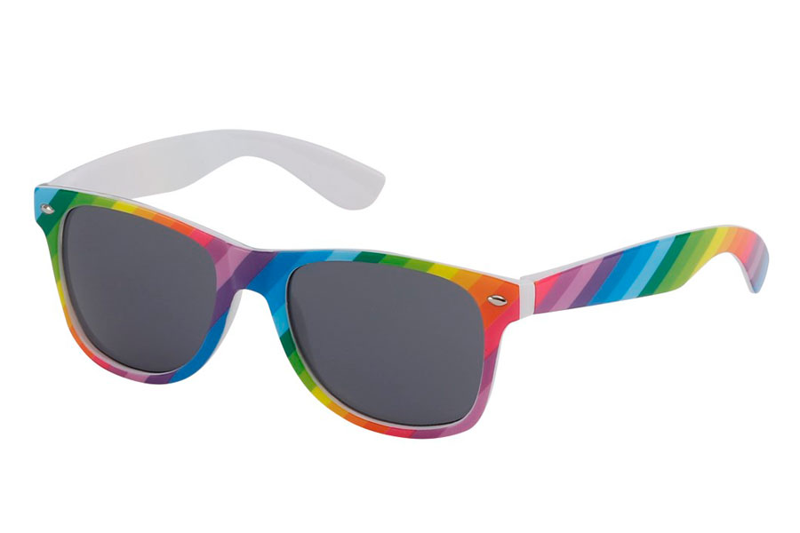 Regenbogenfarbige Wayfarer-Sonnenbrille