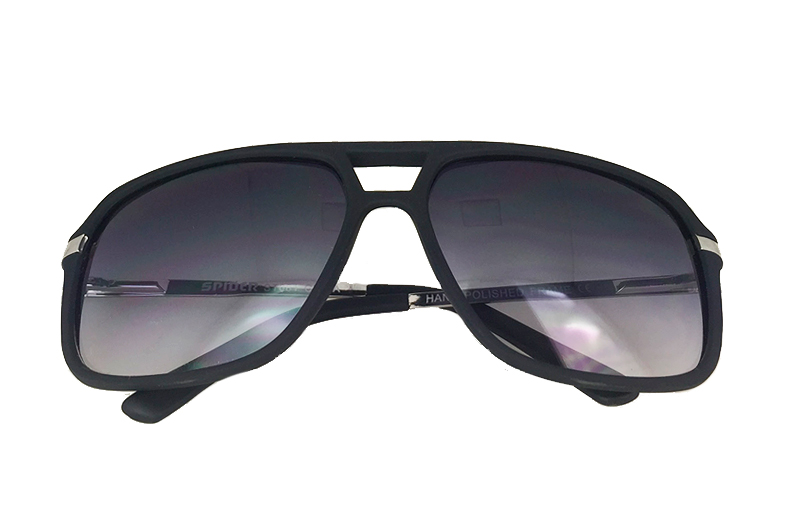 Stylische schwarze Sonnenbrille für Männer und Frauen - sunlooper.ch - billede 2