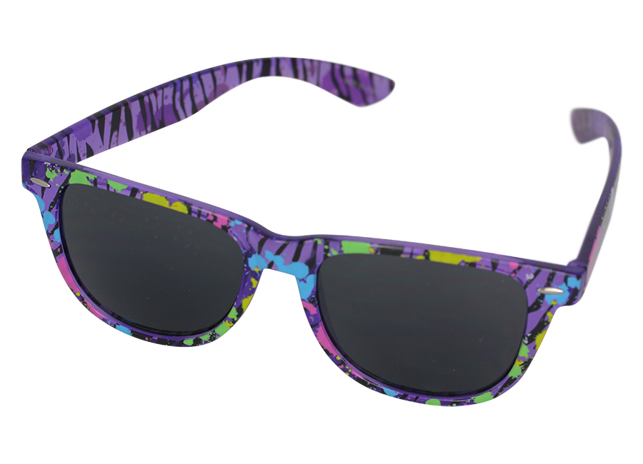Wayfarer-Sonnenbrille, durchsichtig lila