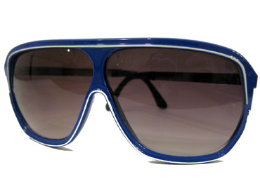 Blaue Pilotensonnenbrille