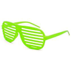 Neongrüne Rolladenbrille – shutter shade.  - Design nr. 779