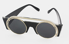 Schwarzgelbe Sonnenbrille, exklusives Design - Design nr. 1045