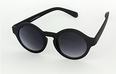 Schwarze runde Damensonnenbrille - Design nr. 1106