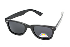 Schwarze polarisierte Sonnenbrille im Wayfarer-Design - Design nr. 1122