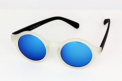 Matt-durchsichtige Sonnenbrille, verspiegelt - Design nr. 1125