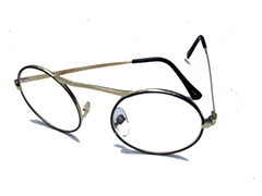 Runde Brille mit Fensterglas - Design nr. 305