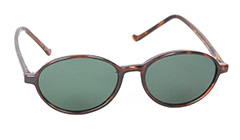 Kastanienfarbene ovale Sonnenbrille - Design nr. 3104