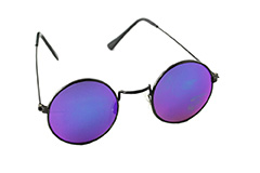 Runde Sonnebrille mit mehrfarbigem Glas - Design nr. 311