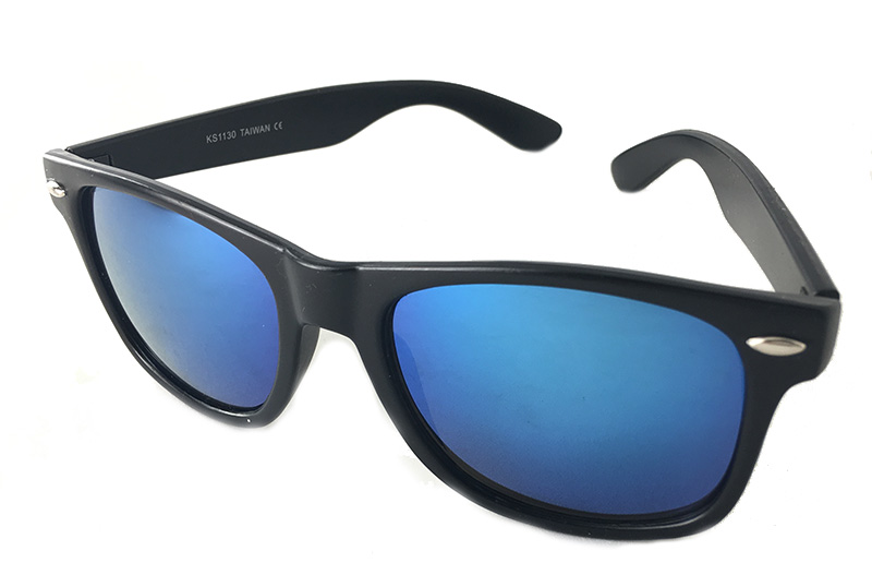 Wayfarer-Sonnenbrille mit bläulichem Glas - Design nr. 467