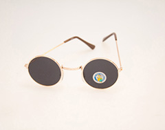 Goldene Lennon-Sonnenbrille für Kinder - Design nr. 484