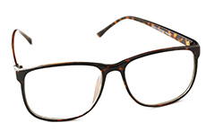 Schildkrötenbraune Brille ohne Stärke, schilchtes Design - Design nr. 889