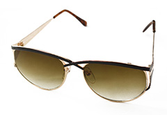 Sonnenbrille in gold-schwarzem Metalldesign - Design nr. 913